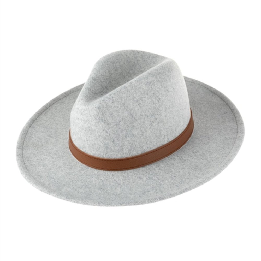 Light Grey Fedora Hat - Picture 2 of 6